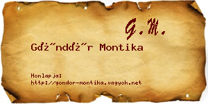 Göndör Montika névjegykártya